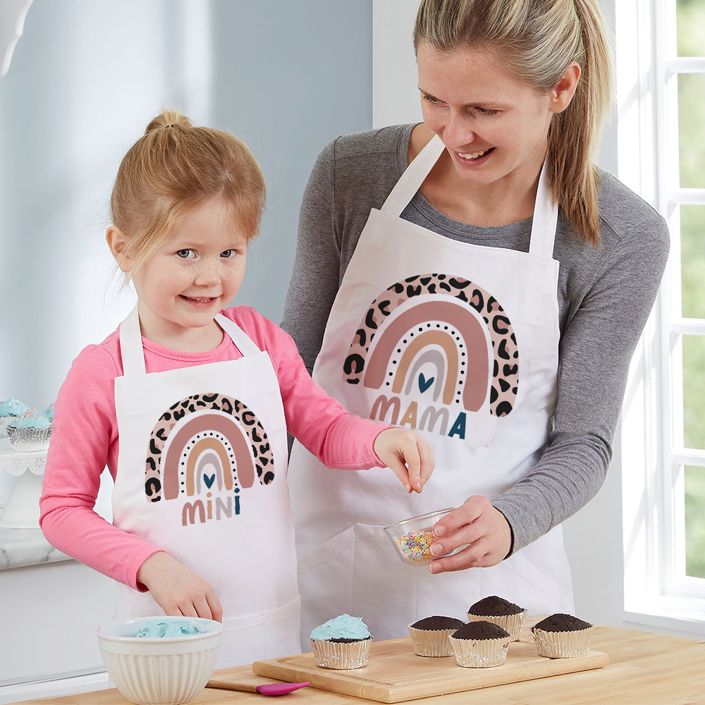 Baking Kitchen For Kids - Rainbow Mama Rainbow Mini Print Apron