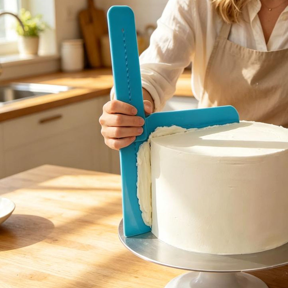 Fondant Smoother Set - Cream Cake Smoother with Adjustable Height,Fondant