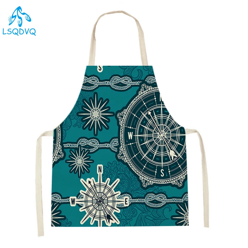 Baking Kitchen For Kids - Women Geometry Stitching Kitchen Apron Home