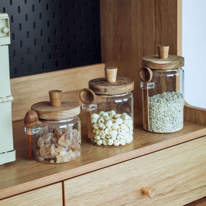 Clear Glass Candy Snack Jar wi - Kitchen Bank recensie en prijs