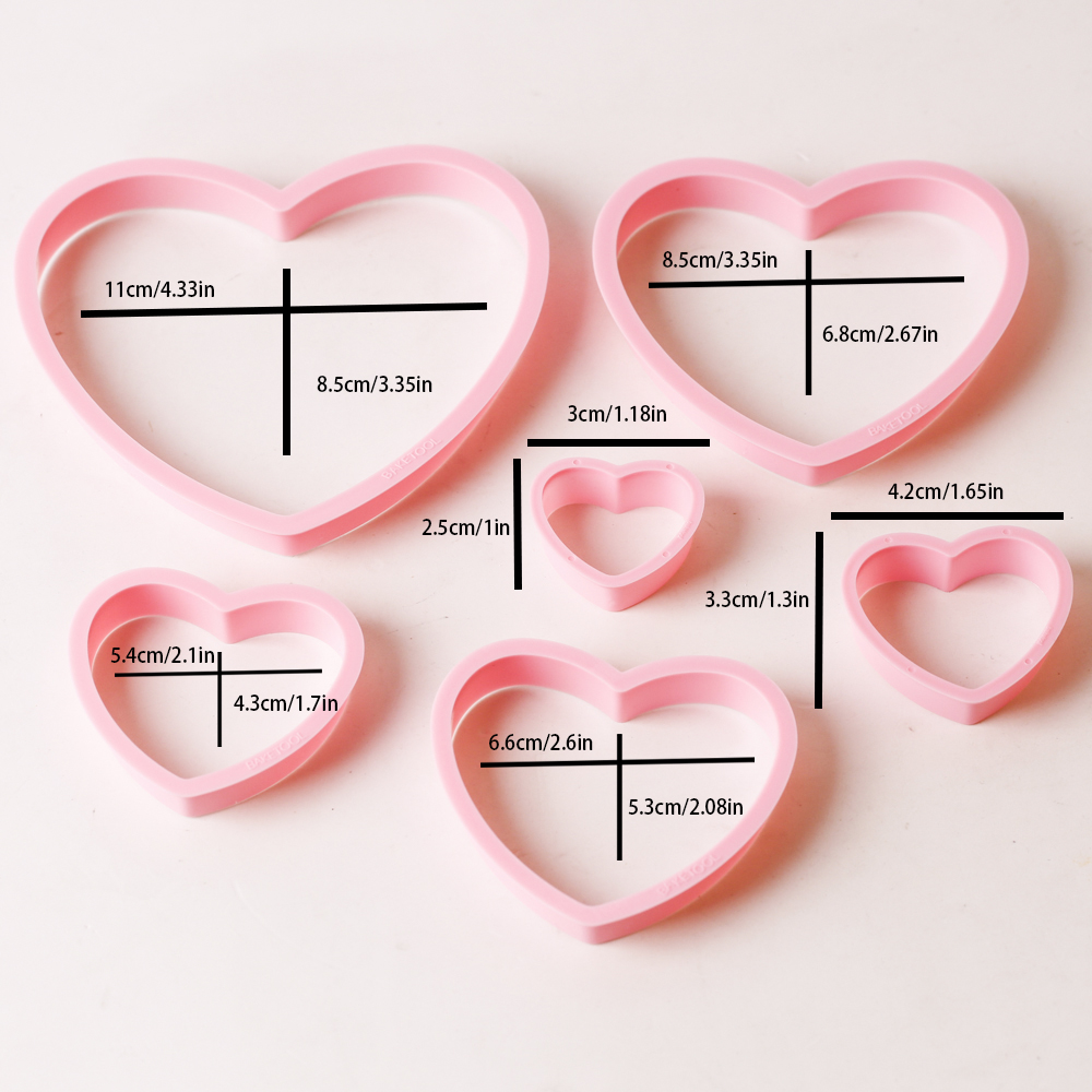 1set/3sets Pink Heart Star Flo - Cookie Cutter Set recensie en prijs