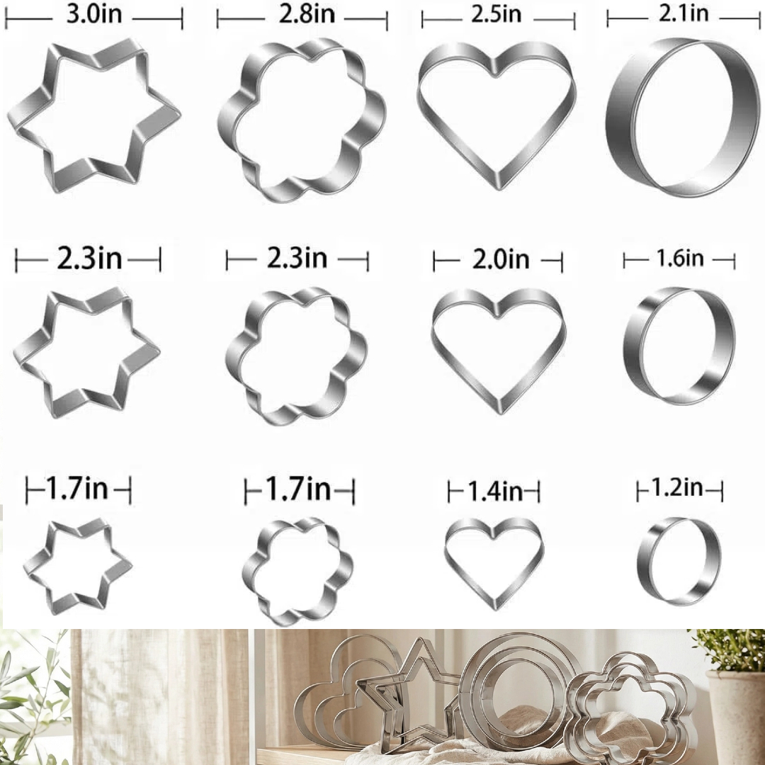 12Pcs / 20Pcs Stainless steel  - Cookie Cutter Set recensie en prijs