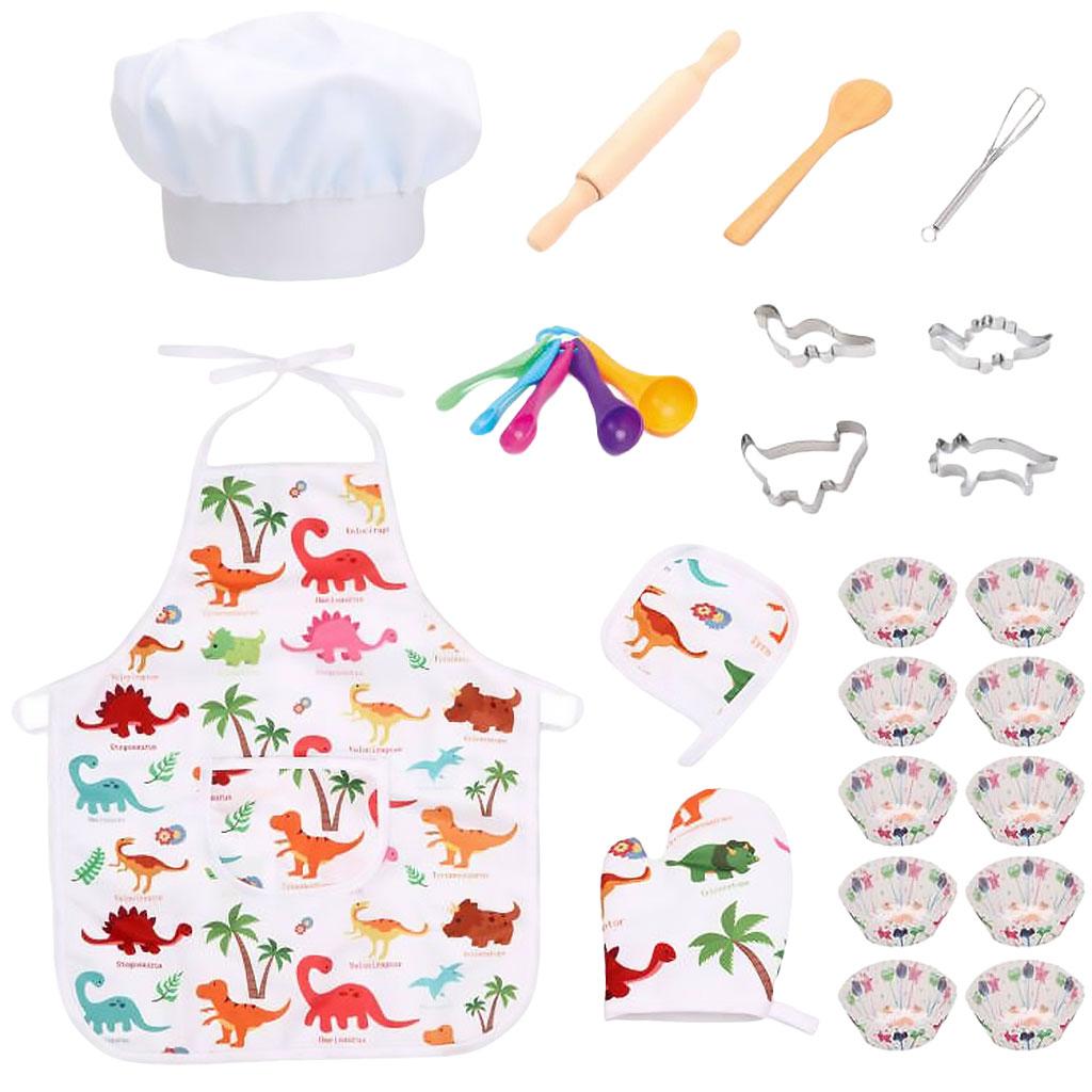 25x Roleplay Kids Chef Costume - Kitchen Kids Baking Set recensie en prijs