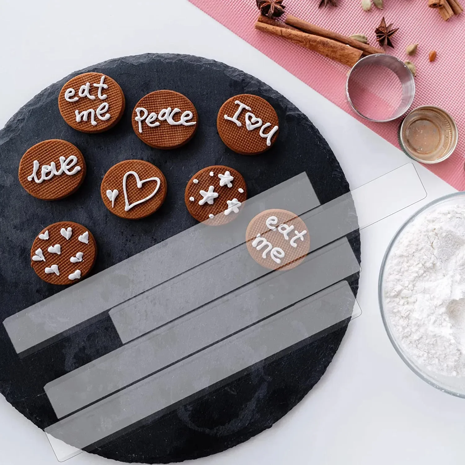 2Pcs Kitchen Depth Guide Fonda - Fondant Smoother Set recensie en prijs