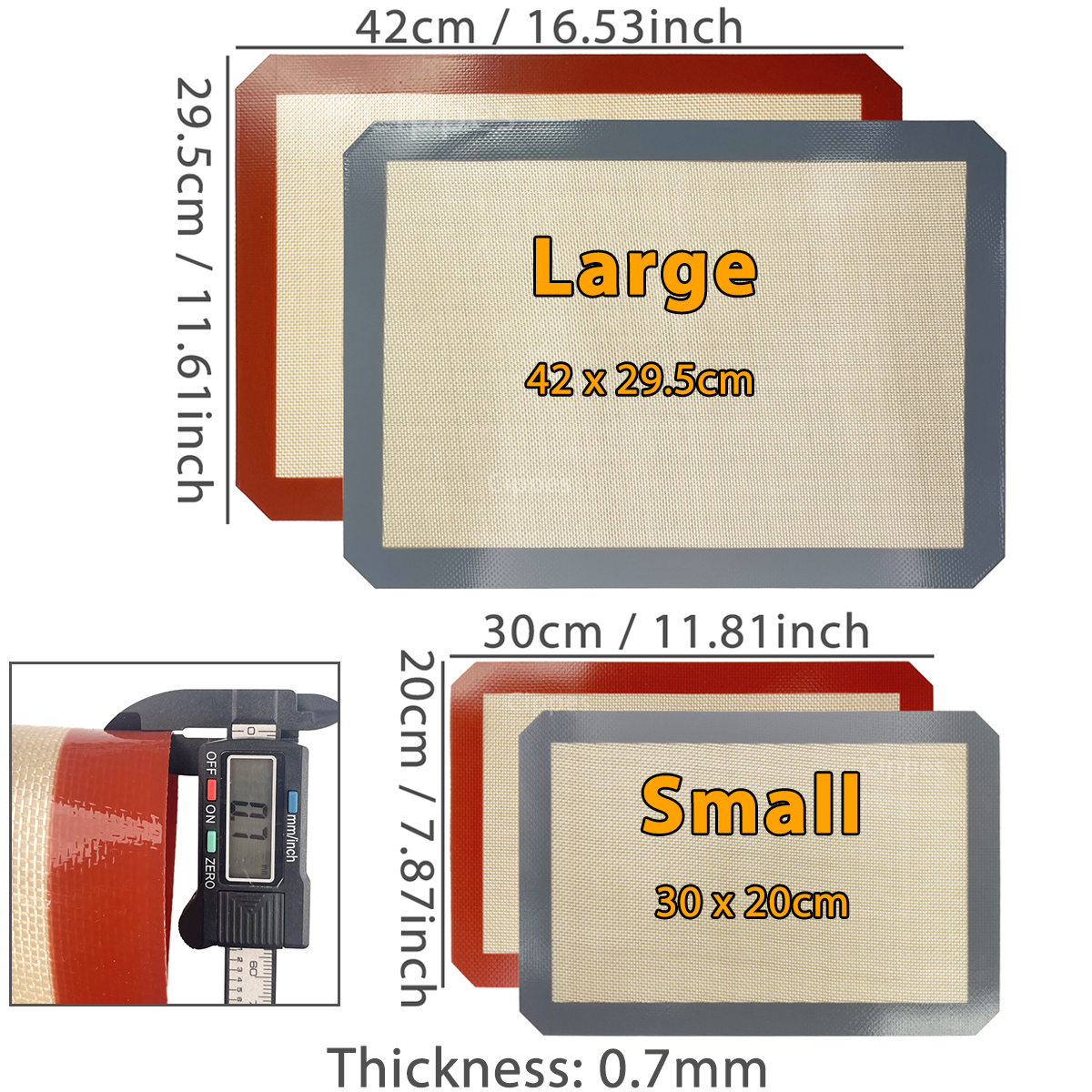 1PC, 2PCS Silicone Baking Mats - Super Kitchen Baking Mat recensie en prijs