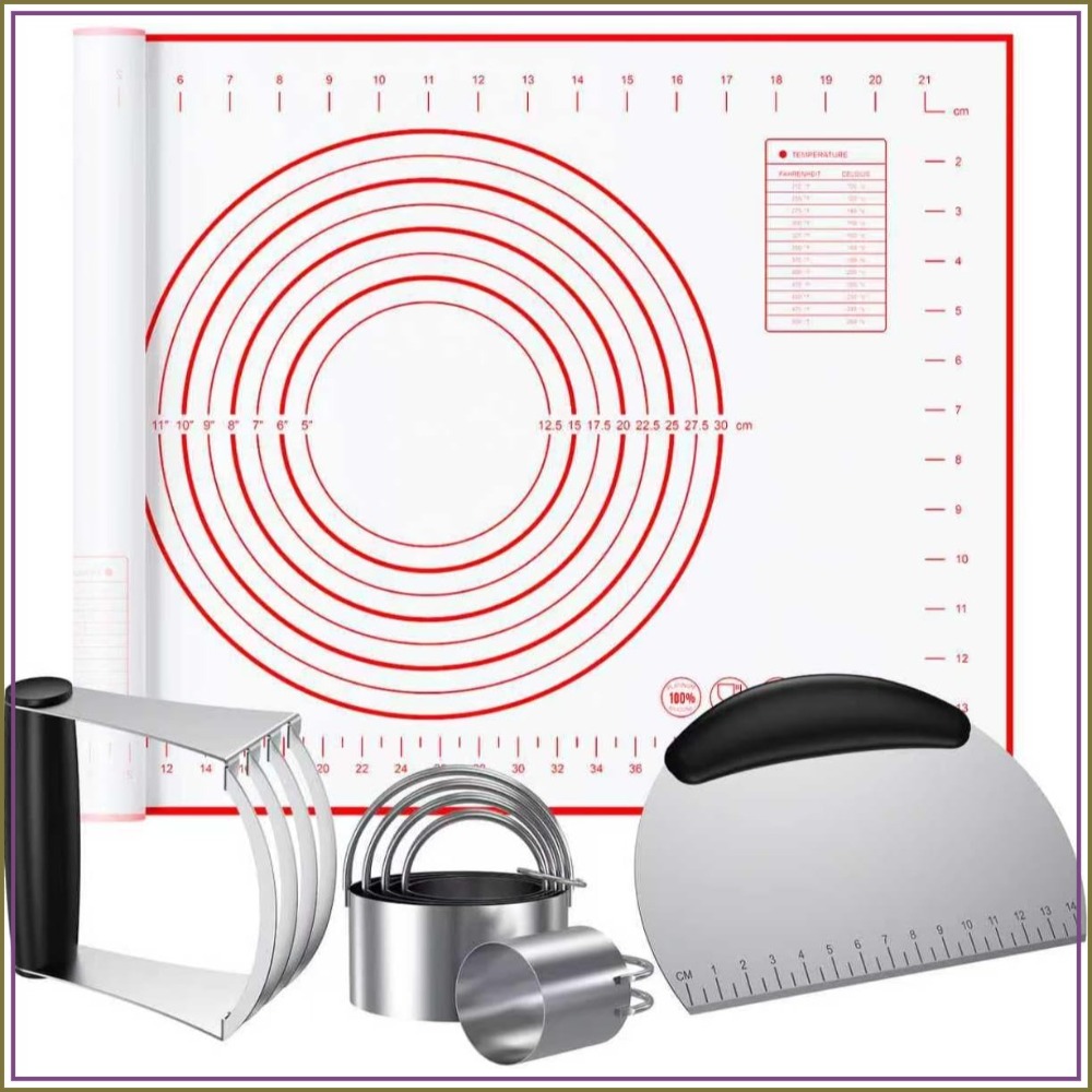 4-Piece Silicone Baking Mat &  - Cookie Cutter Set recensie en prijs