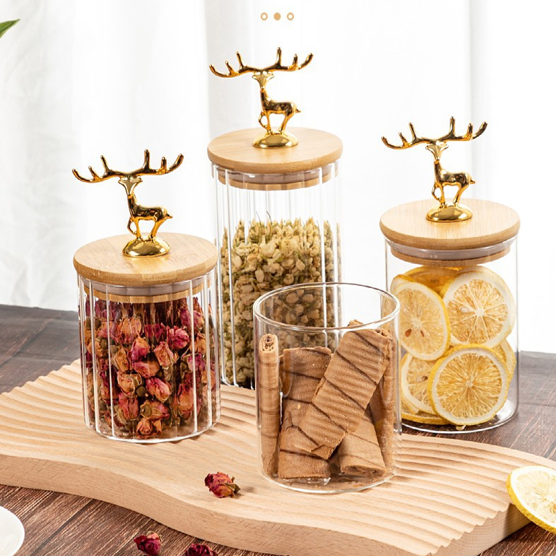 Nordic Golden Elk Storage Jar  - Kitchen Bank recensie en prijs