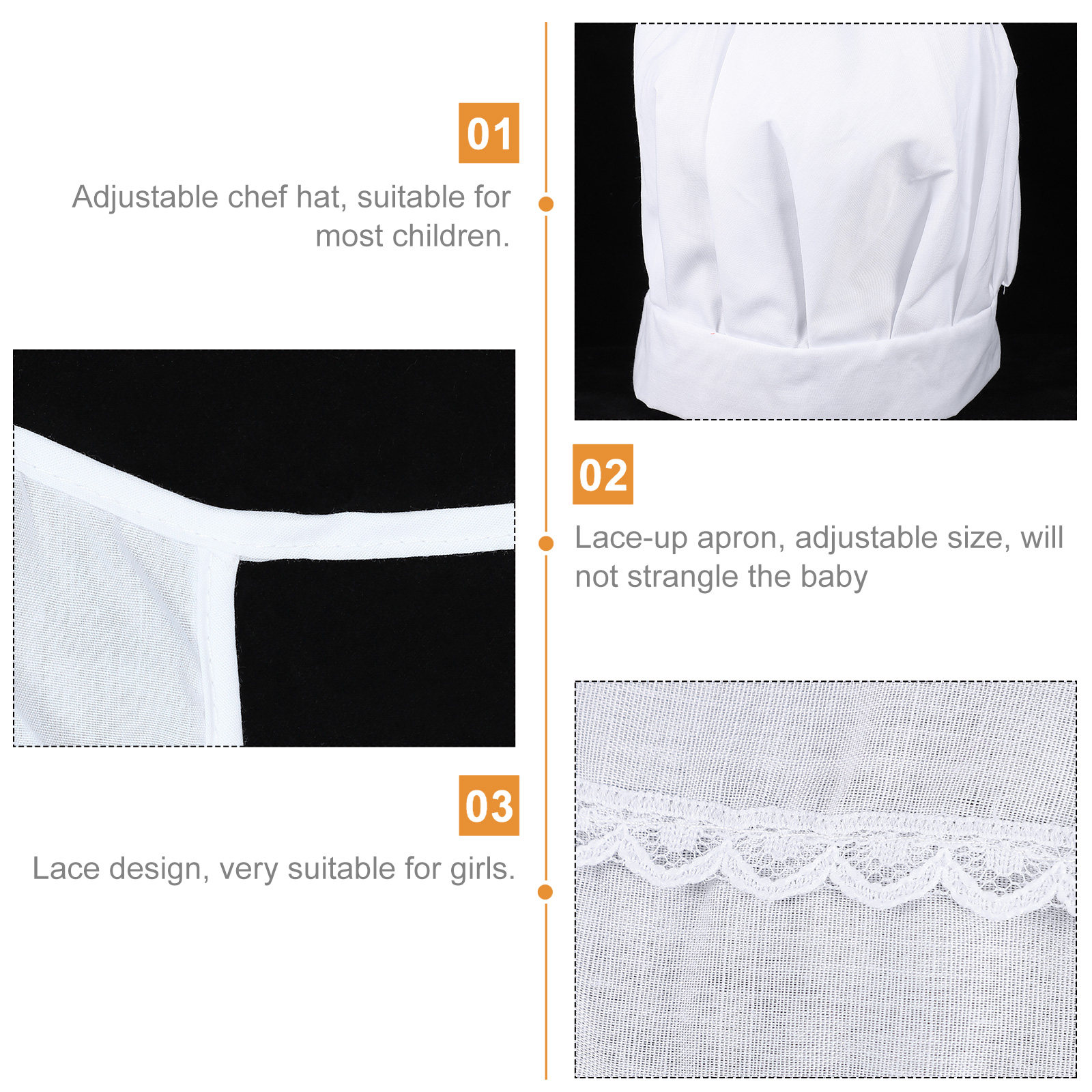 1Set Kids Chef Hat and Apron S - Kitchen Kids Baking Set recensie en prijs