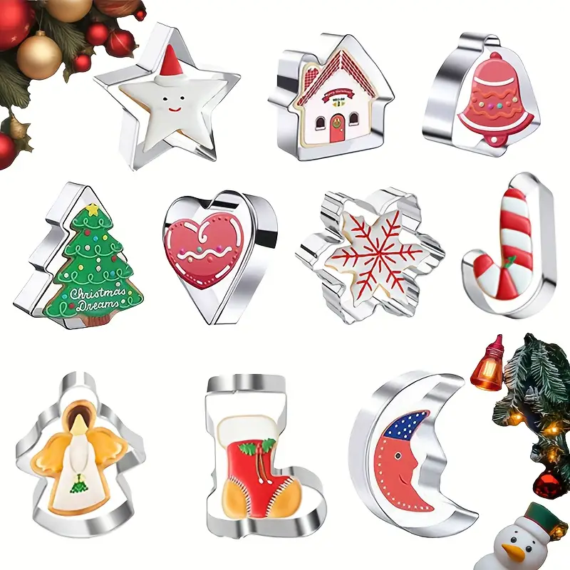 10PC Christmas Cookie Cutter S - Cookie Cutter Set recensie en prijs
