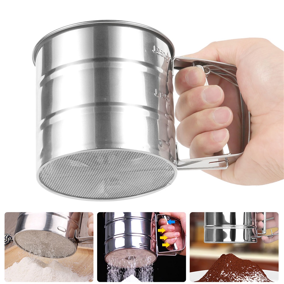 Sifter Strainer Stainless Stee - Baking Powder Kitchen recensie en prijs