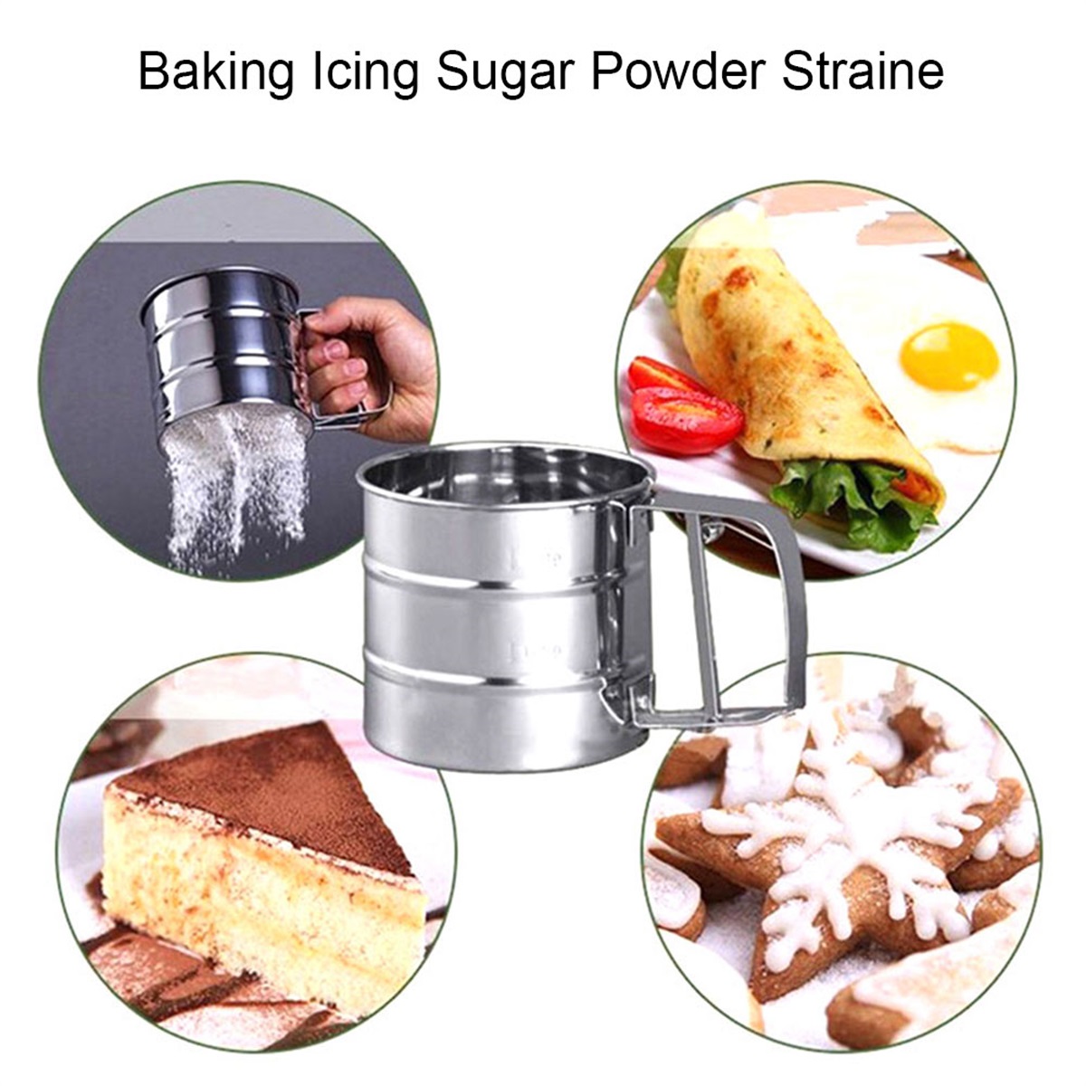 Sifter Strainer Stainless Stee - Baking Powder Kitchen recensie en prijs