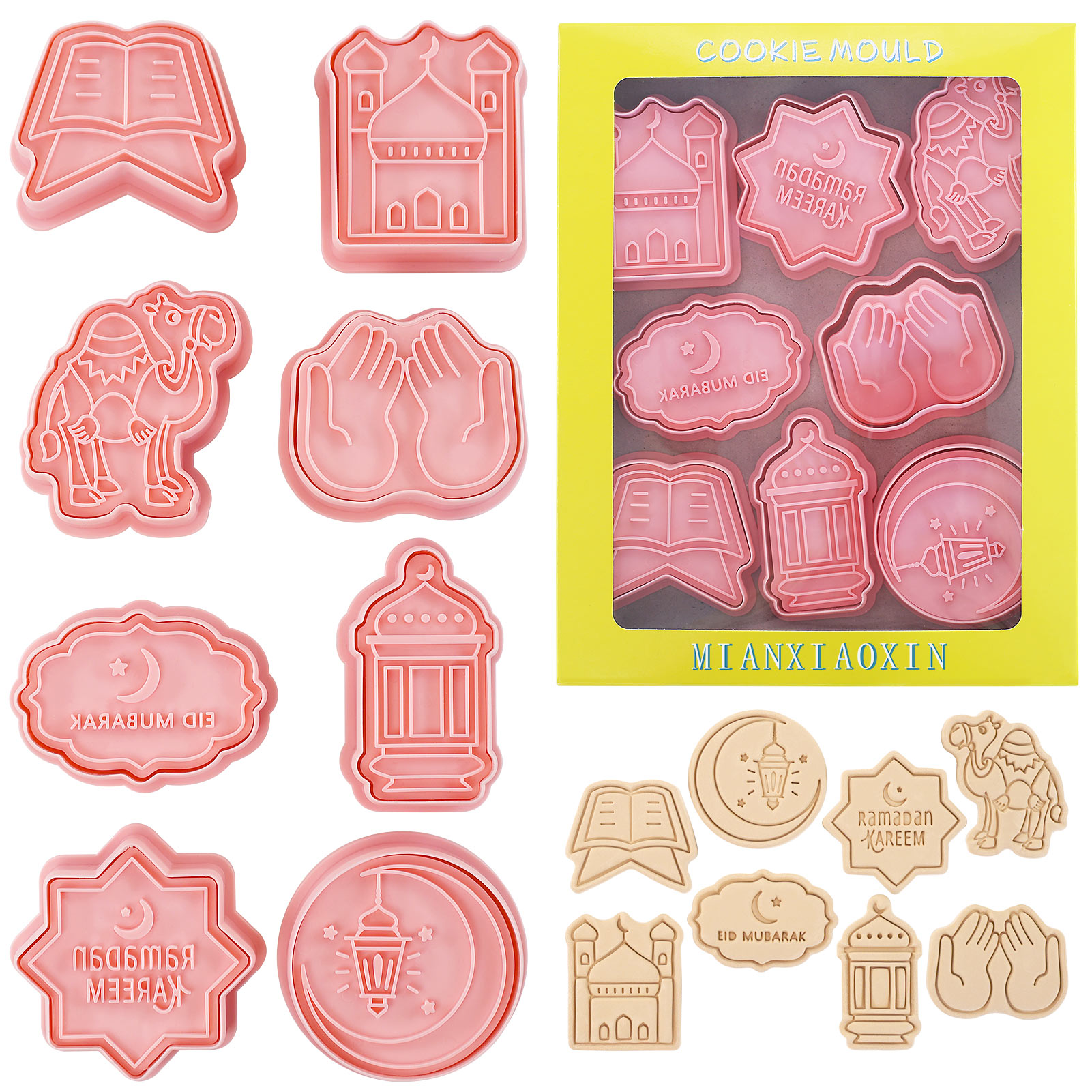 8 Pcs Eid Mubarak Cookie Cutte - Cookie Cutter Set recensie en prijs