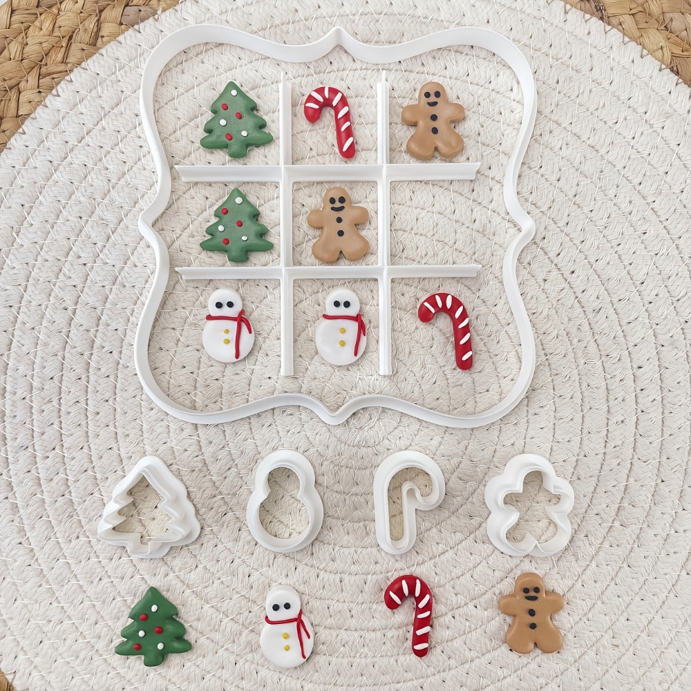 6Pcs Christmas Tic Tac Toe Coo - Cookie Cutter Set recensie en prijs
