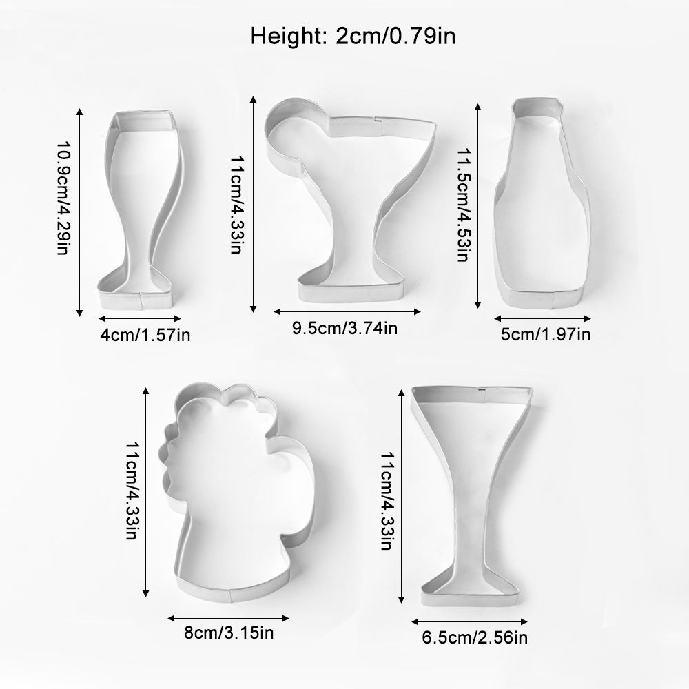 Cookie Cutter Set, 5PCS Cockta - Cookie Cutter Set recensie en prijs