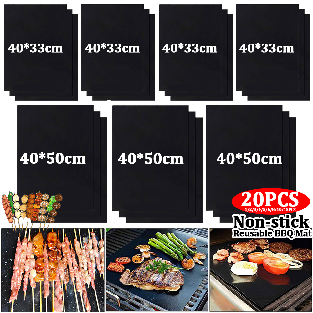1-20PCS Non-stick BBQ Grill Ma - Super Kitchen Baking Mat recensie en prijs