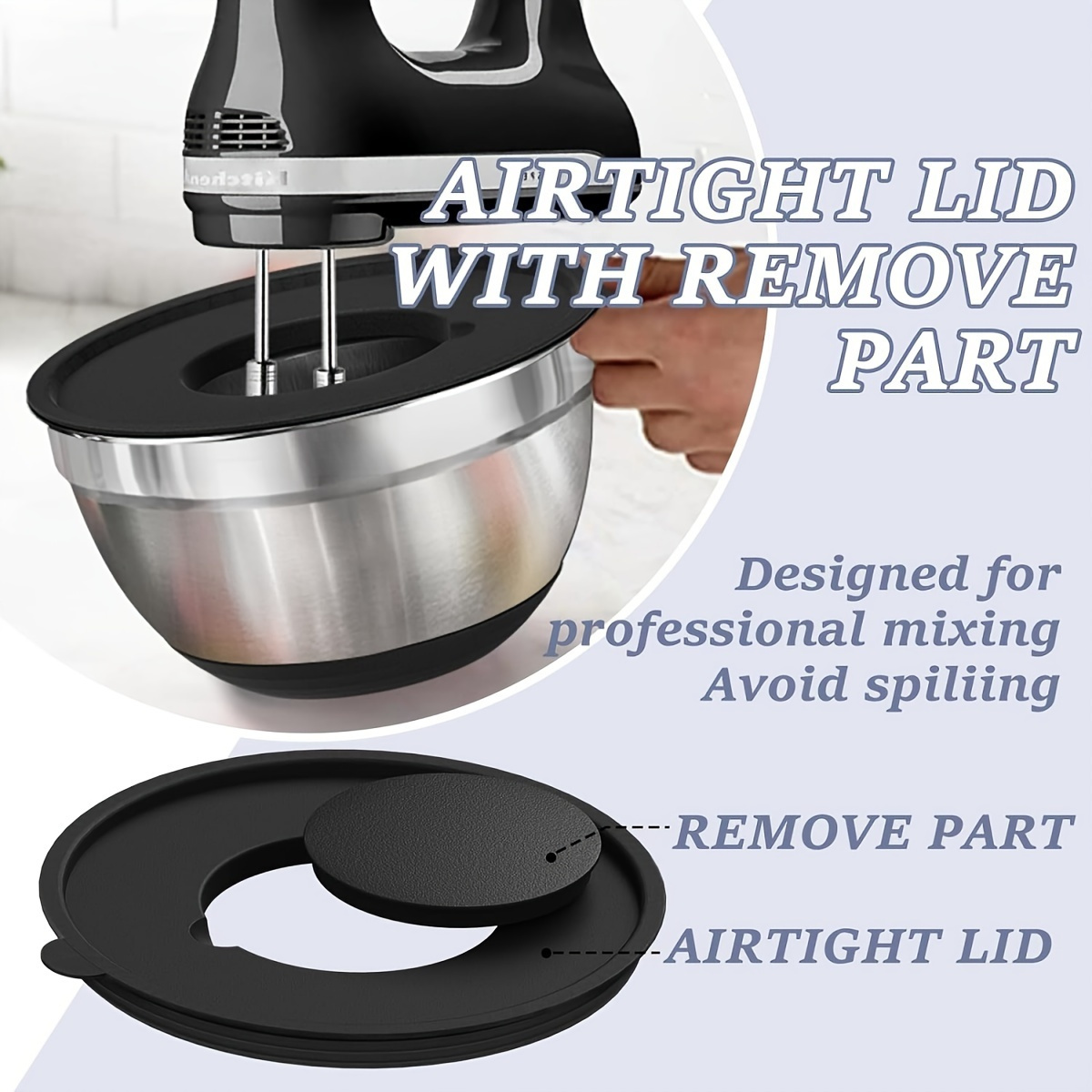 8pcs Mixing Bowls with Airtigh - Stand Mixer Bowl recensie en prijs