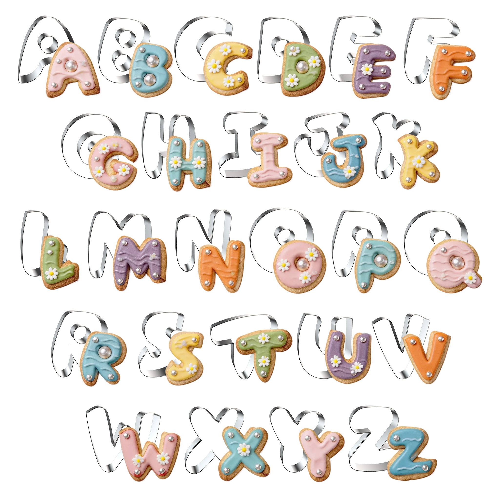 Letter Cookie Cutters Shapes 2 - Cookie Cutter Set recensie en prijs