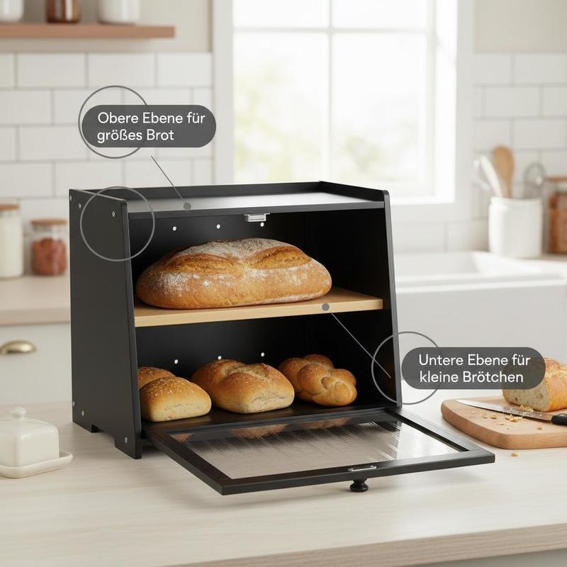 Double Layer Bread Box for Kit - Kitchen Baking Containers recensie en prijs