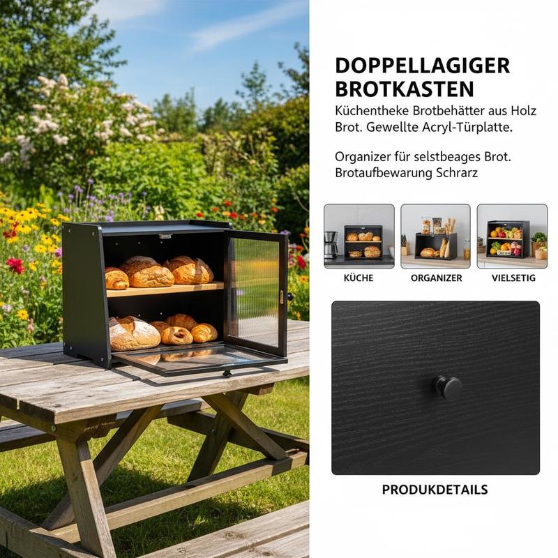 Double Layer Bread Box for Kit - Kitchen Baking Containers recensie en prijs