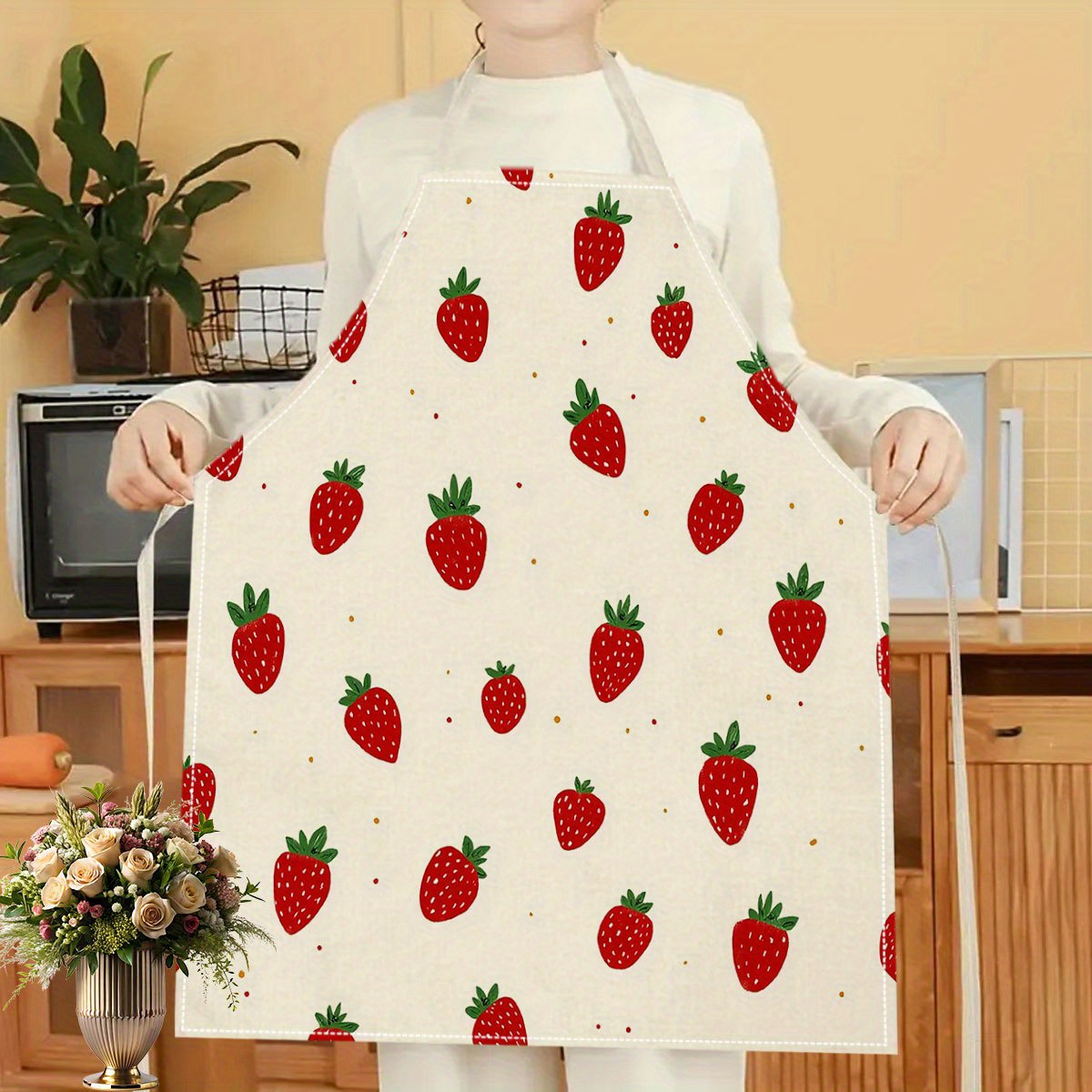 1pc Strawberry Apron Fruit Pat - Baking Kitchen For Kids recensie en prijs