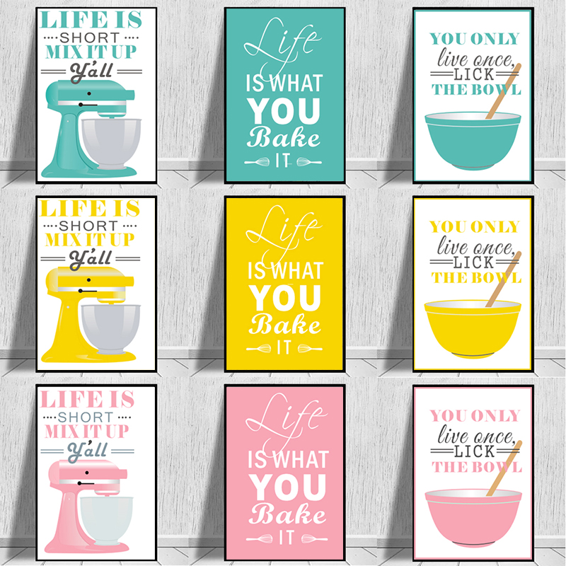 Wall Art Canvas Paintings Nord - Kitchen Baking Quotes recensie en prijs