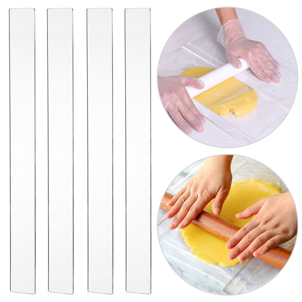 2Pcs Acrylic Biscuit Cake Roll - Fondant Smoother Set recensie en prijs