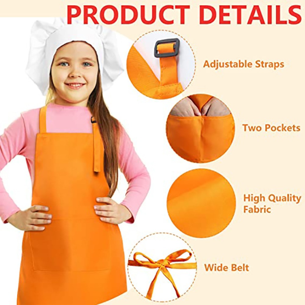 Children Chef Apron Front Pock - Baking Kitchen For Kids recensie en prijs