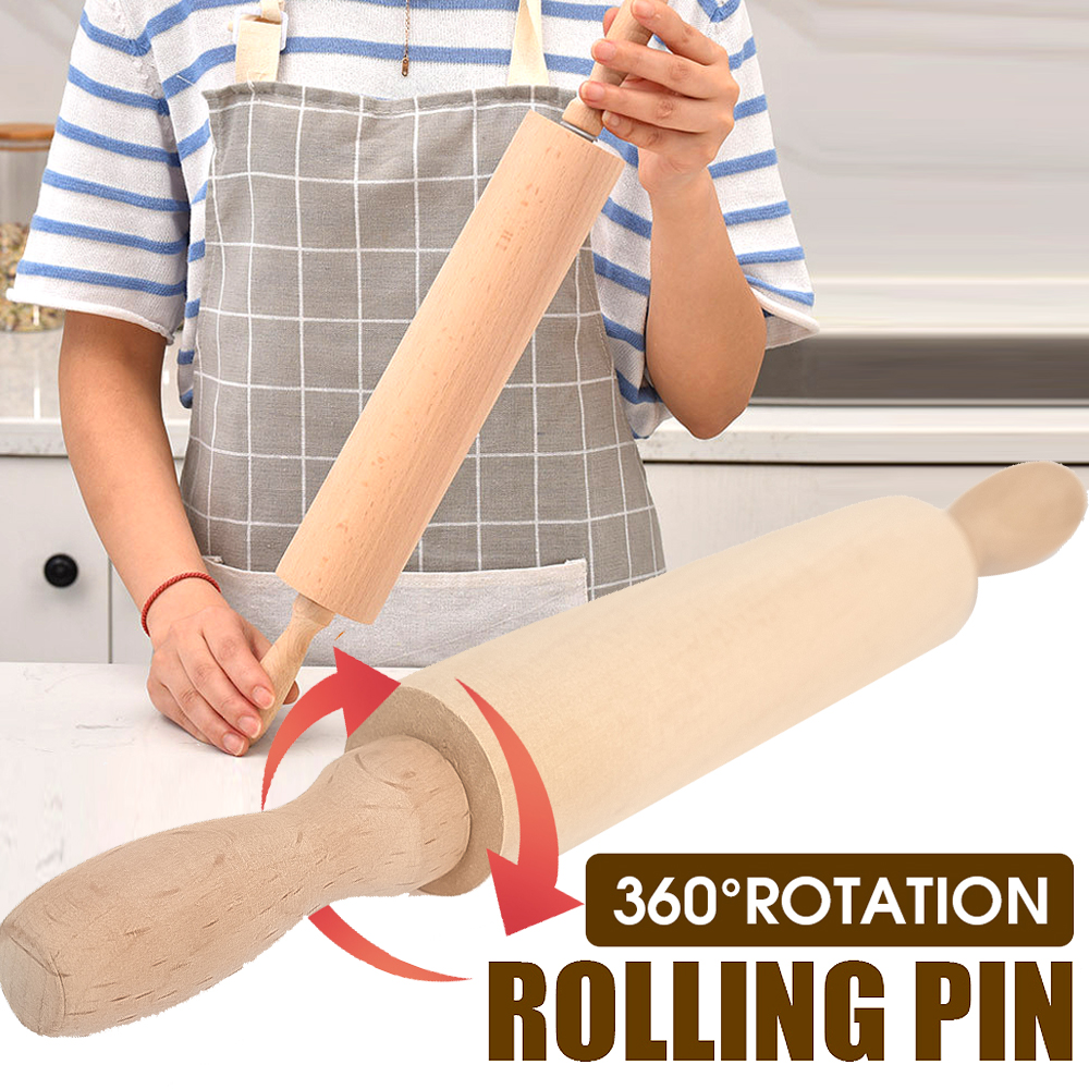 1Pcs Wooden Rolling Pin Househ - Baking Powder Kitchen recensie en prijs