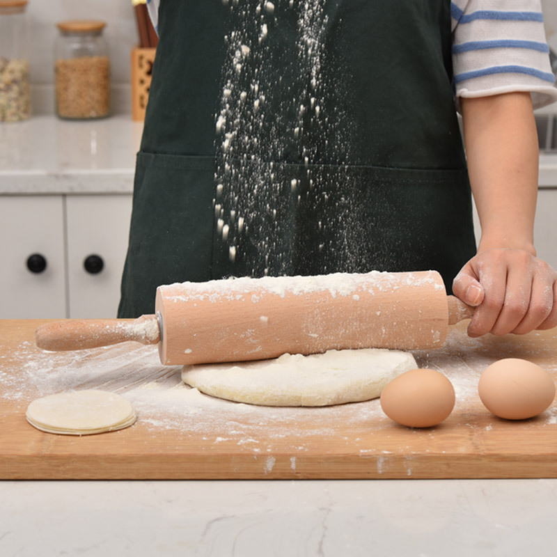 1Pcs Wooden Rolling Pin Househ - Baking Powder Kitchen recensie en prijs