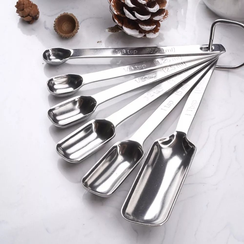 6Pcs Stainless Steel Measuring - Baking Powder Kitchen recensie en prijs