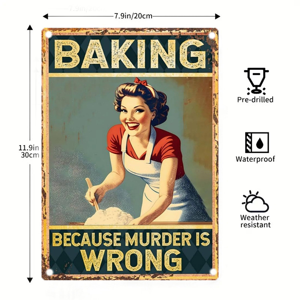 Baking Humor Metal Tin Box Sig - Kitchen Baking Quotes recensie en prijs