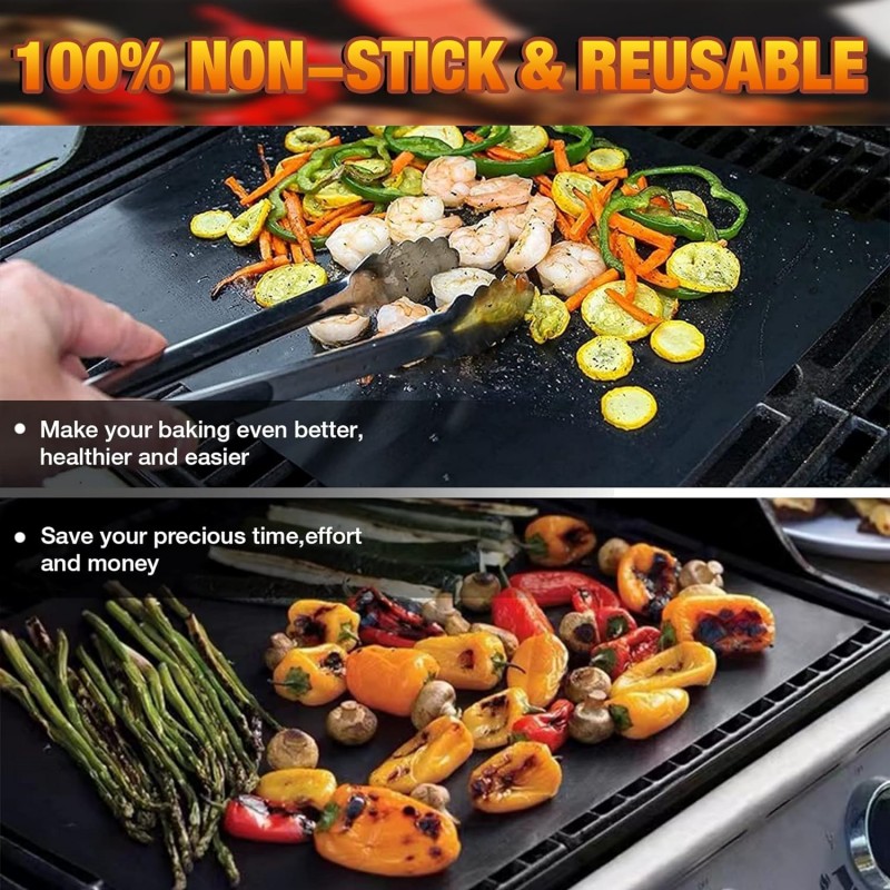 2/1PC Non-stick BBQ Grill Mat  - Super Kitchen Baking Mat recensie en prijs