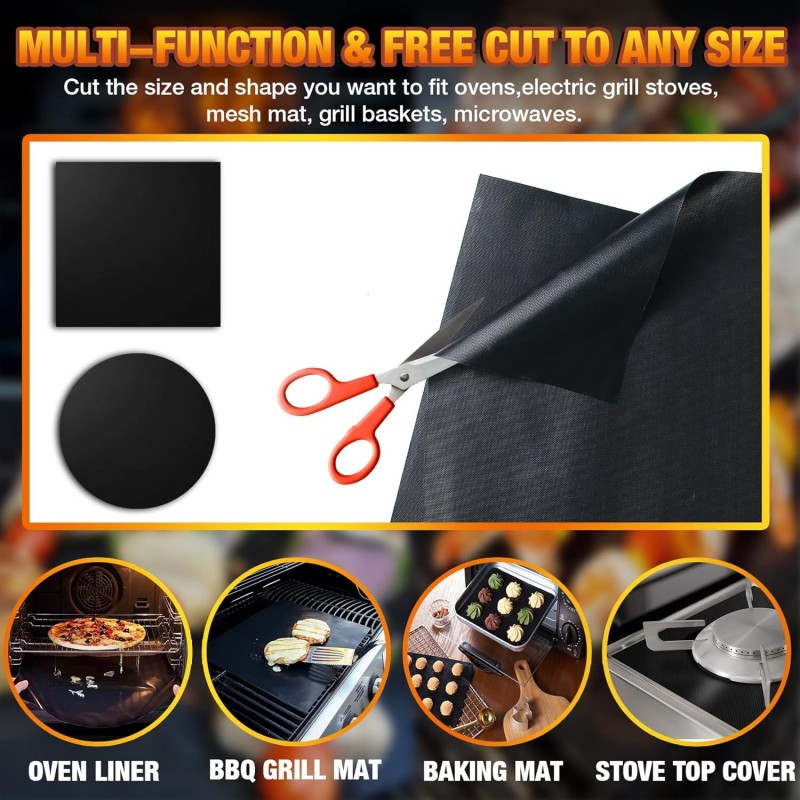 2/1PC Non-stick BBQ Grill Mat  - Super Kitchen Baking Mat recensie en prijs