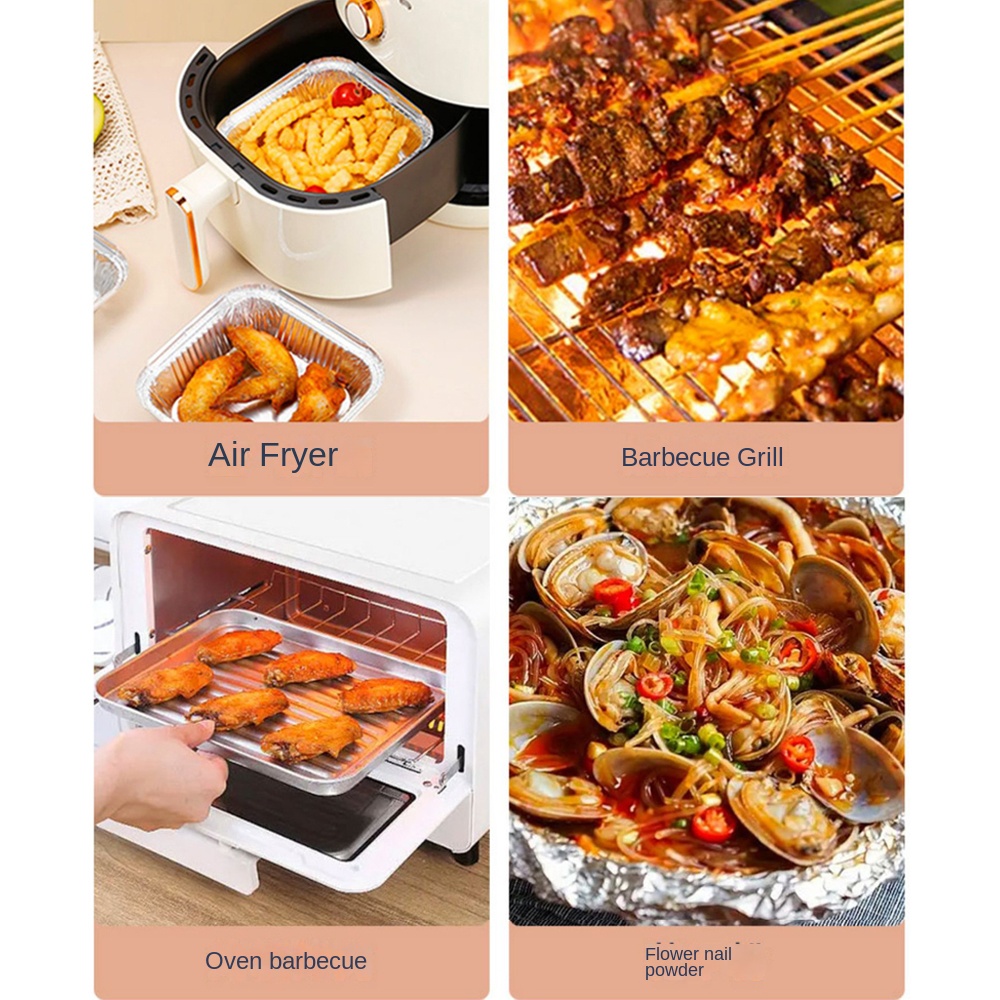 20CM Air Fryer Aluminum Foil P - Kitchen Baking Containers recensie en prijs